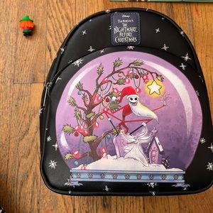 Disney loungefly nightmare before Christmas jack snow globe mini backpack